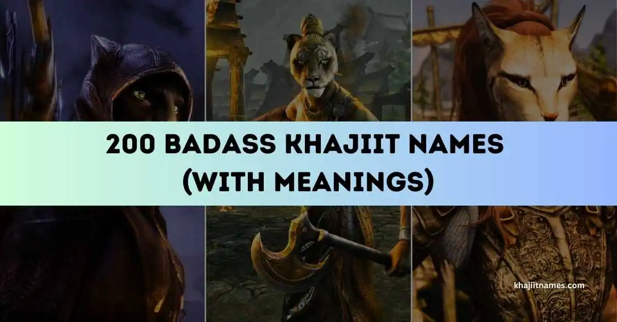 Badass Khajiit Names