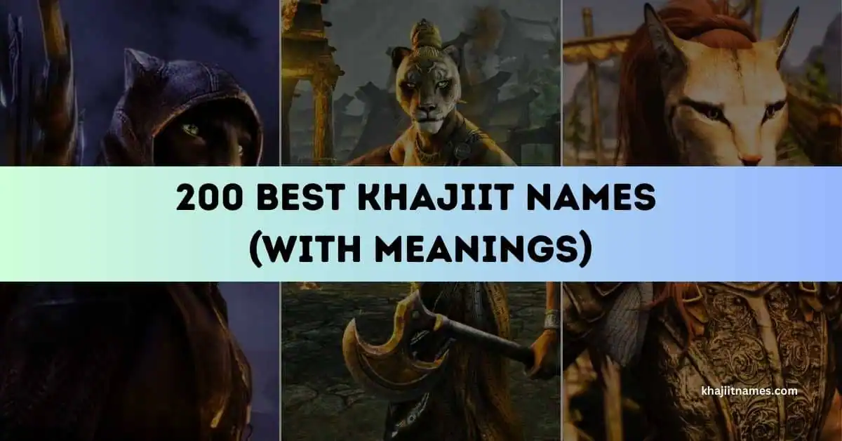 Best Khajiit Names