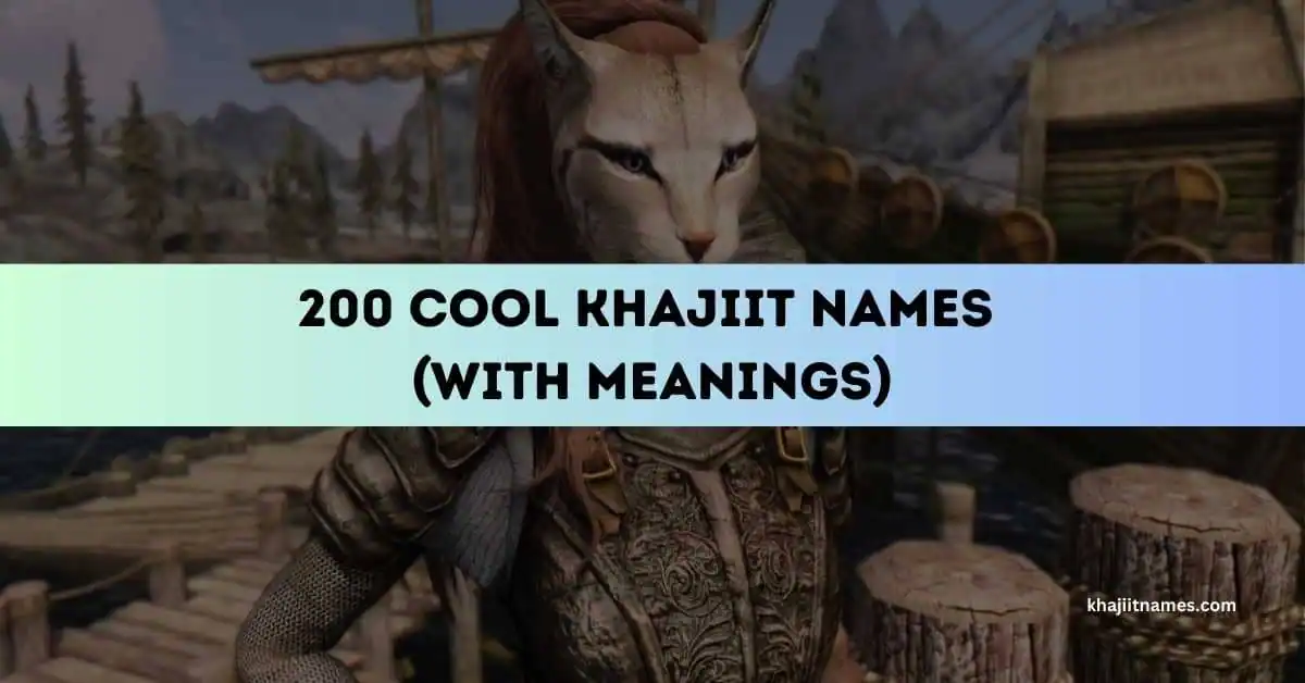 Cool Khajiit Names