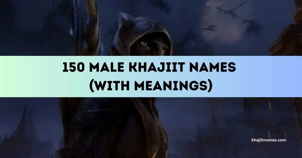 Male Khajiit Names