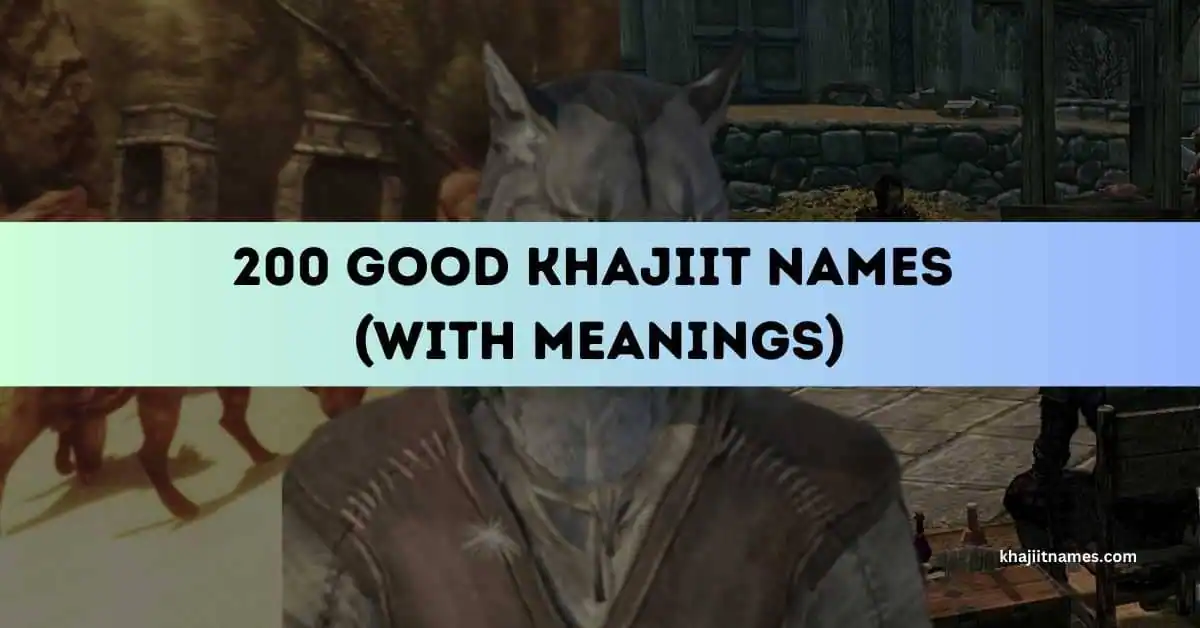 Good Khajiit Names